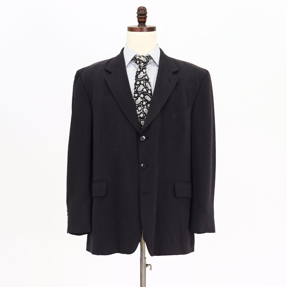 Oscar De La Renta 46r Gray Solid 3-Button Sport Coat Blazer Jacket V125